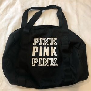 Pink Black Gym Bag